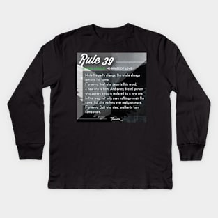 40 RULES OF LOVE - 39 Kids Long Sleeve T-Shirt